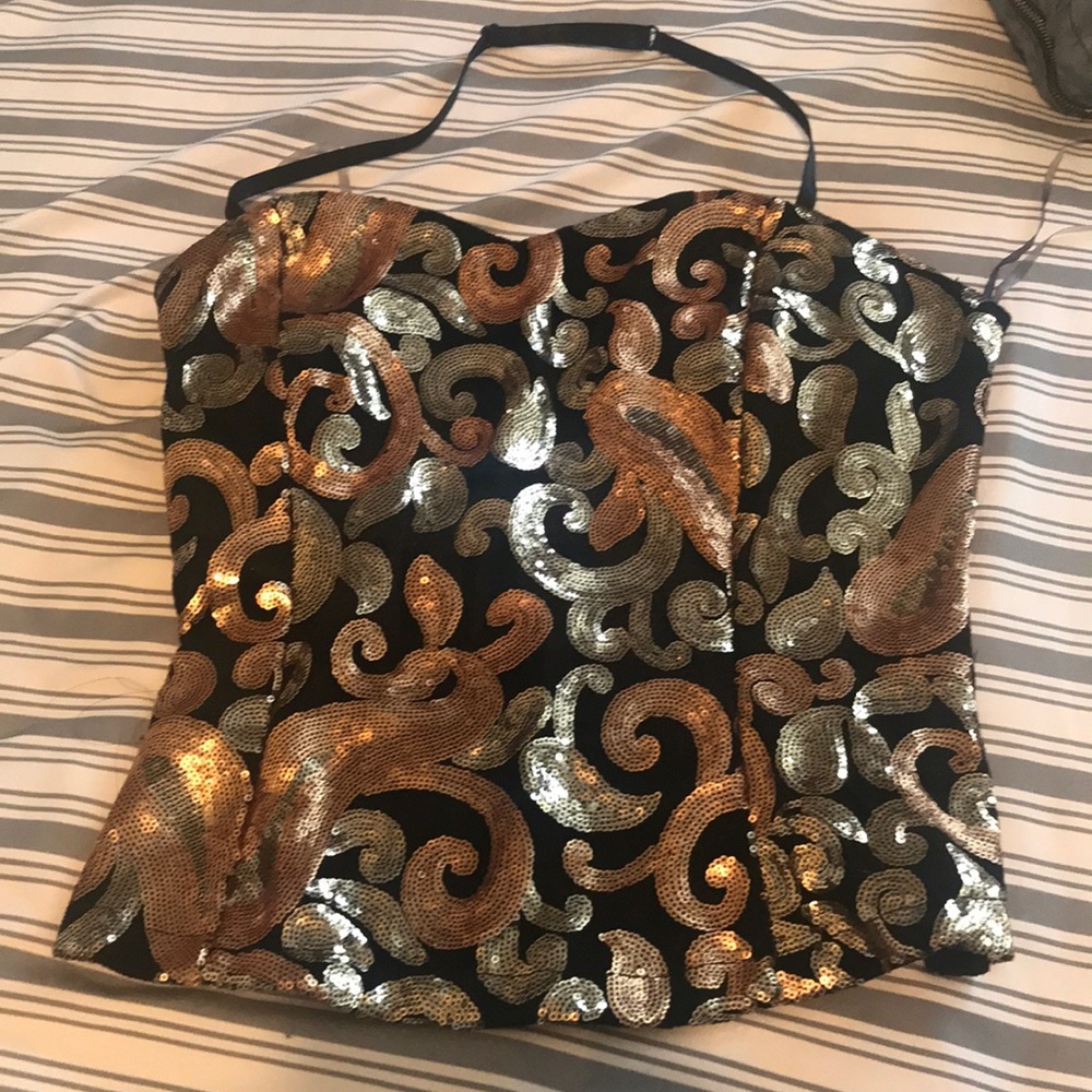 Black top for parties and cocktail dates